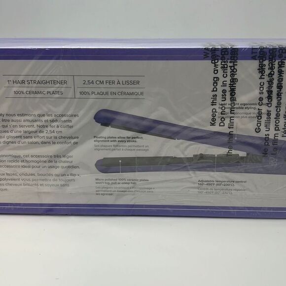 ARIA BEAUTY Pink Sugar 1" Ceramic‎ Hair Straightener-NWT - Picture 4 of 5